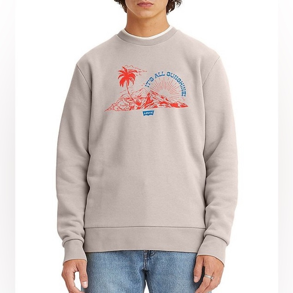 Levi's® Unisex Americana Crew Sea Salt Sweatshirt 🌊